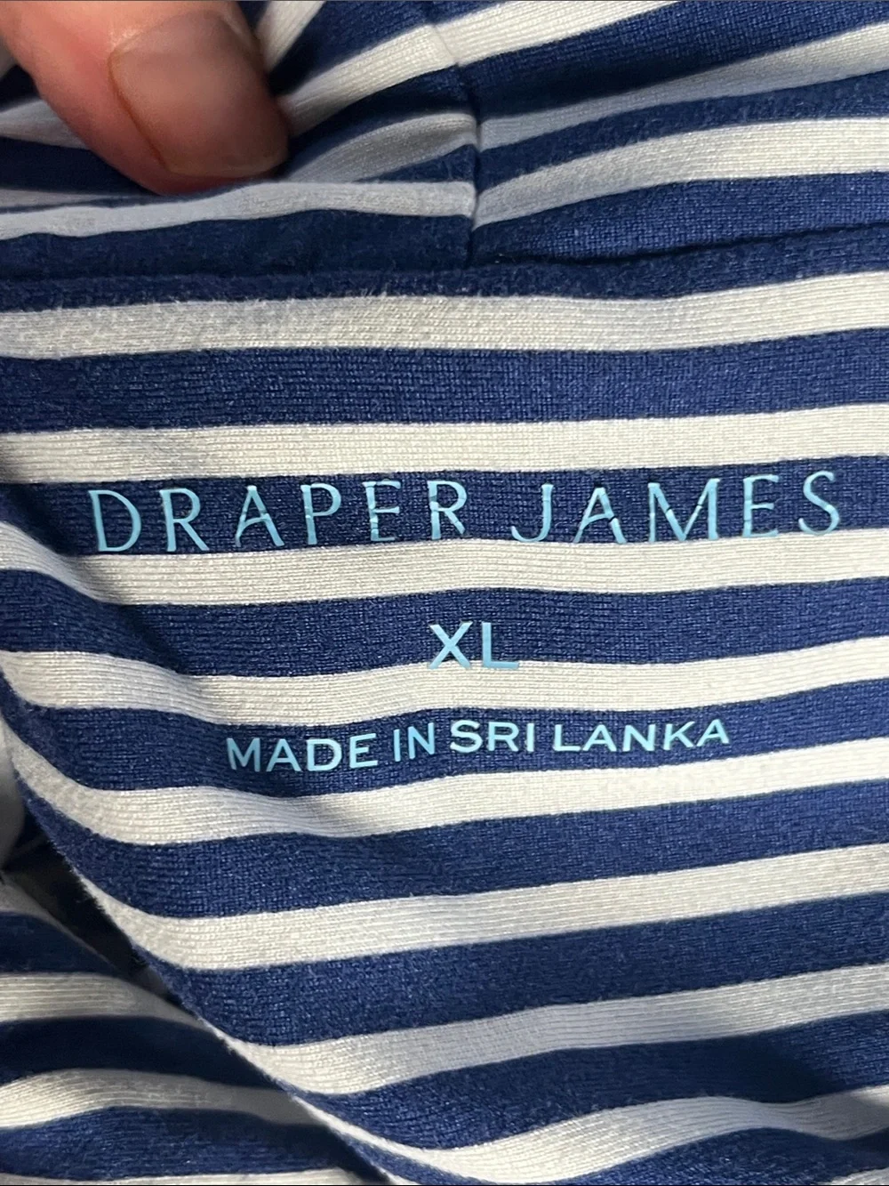 Draper James Navy & White Striped Short-Sleeve Women's Pajama Set XL